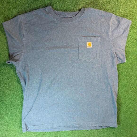 Carhartt Other - Size XL Mens - Carhartt K87 Heather Blue Loose Fit Pocket Work T Shirt